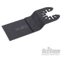 TRITON Lame En Acier 65 Mm Pour Outil Multifonction à Changement Rapide (bois Et PVC)