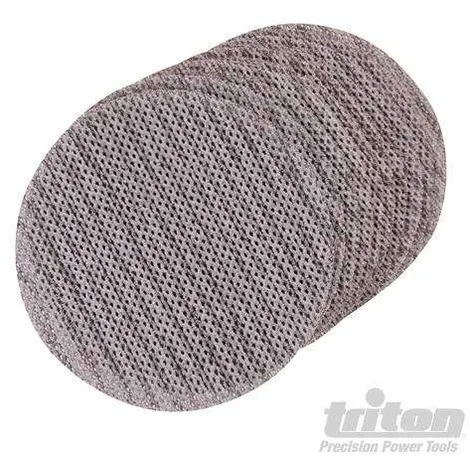TRITON Disque Abrasif Velcro Treillis 125 Mm Pour Le Plâtre Qualité Pro - Grain 80, Le Lot De 10 1 TRITON Disque Abrasif Velcro Treillis 125 Mm Pour Le Plâtre Qualité Pro - Grain 80, Le Lot De 10