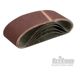 TRITON Lot De 5 Bandes Abrasives 75 X 533 Mm, Grain 60, 60