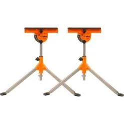 Triton Support à Rouleaux Multifonctions MSA200 - Orientable à 180° - Max 100 Kg - 80x80x107 Cm - Lot De 2